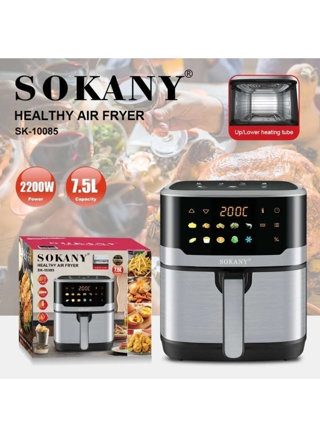 sokany Sokani digital fryer, 7.5 liters, 2200 watts, 2 heaters, SK-10085 - Image 2